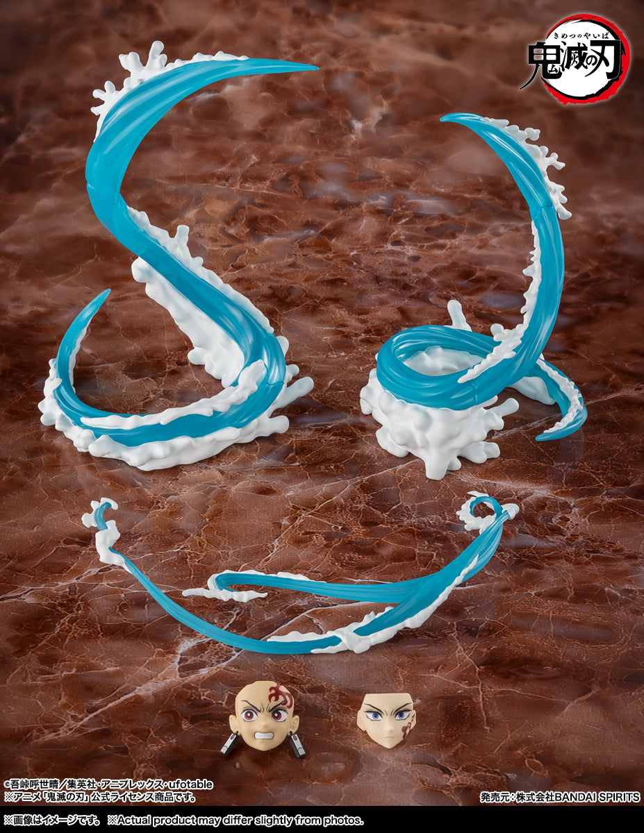 S.H.Figuarts "Demon Slayer: Kimetsu no Yaiba" Kamado Tanjiro & Tomioka Giyu Water Breathing Effect Parts Set