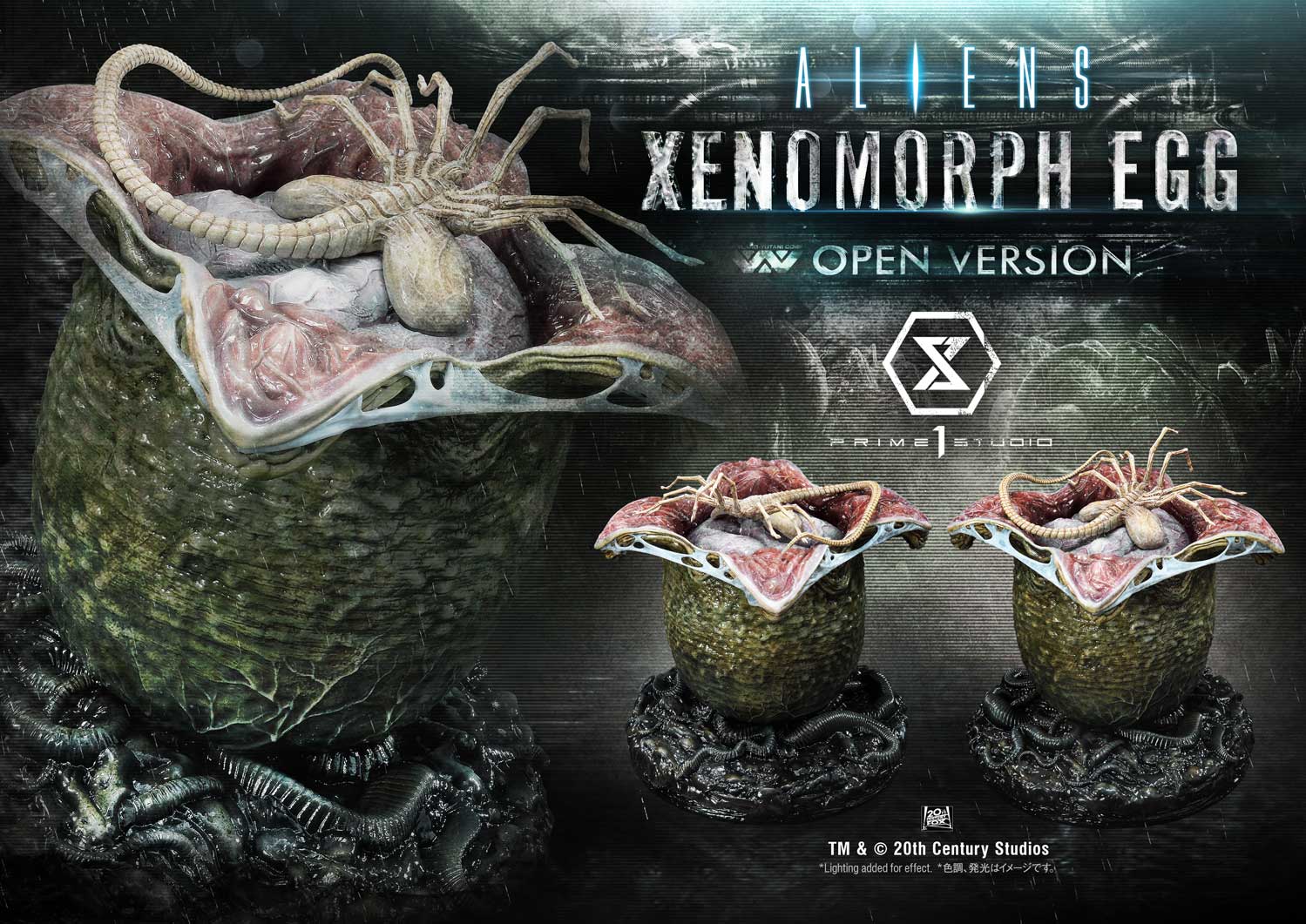 Premium Masterline "Aliens" Dark Horse Comics Xenomorph Egg Open Version | animota