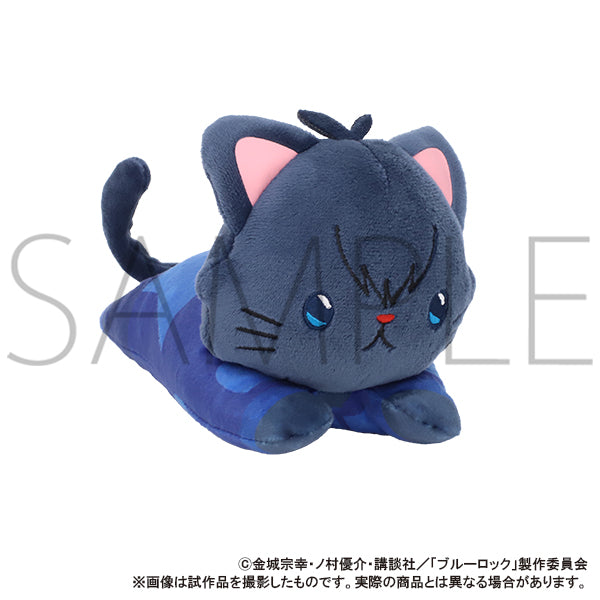 Blue Lock 2nd Season withCAT Plush with Eye Mask -Nesoberi- Isagi Yoichi, Stuffed Animals, animota