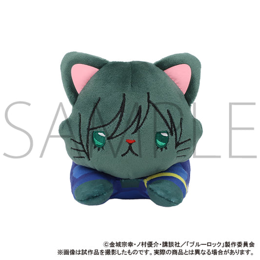 Blue Lock 2nd Season withCAT Plush with Eye Mask -Nesoberi- Itoshi Rin, Stuffed Animals, animota