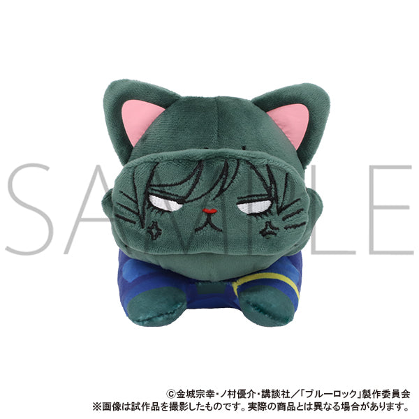 Blue Lock 2nd Season withCAT Plush with Eye Mask -Nesoberi- Itoshi Rin, Stuffed Animals, animota
