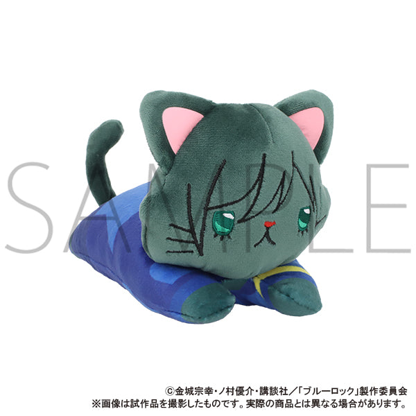 Blue Lock 2nd Season withCAT Plush with Eye Mask -Nesoberi- Itoshi Rin, Stuffed Animals, animota