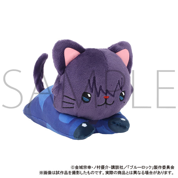 Blue Lock 2nd Season withCAT Plush with Eye Mask -Nesoberi- Karasu Tabito, Stuffed Animals, animota