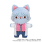 3-Z Class Ginpachi-sensei withCAT Flat Plush with Eye Mask Sakata Ginpachi, Stuffed Animals, animota