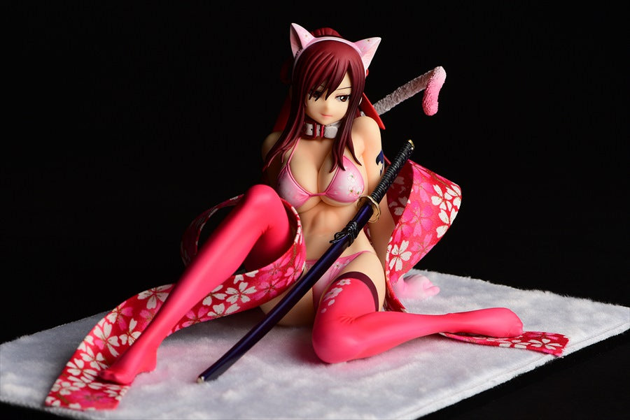 Fairy Tail Erza Scarlet Sakura Cat Gravure Style | animota