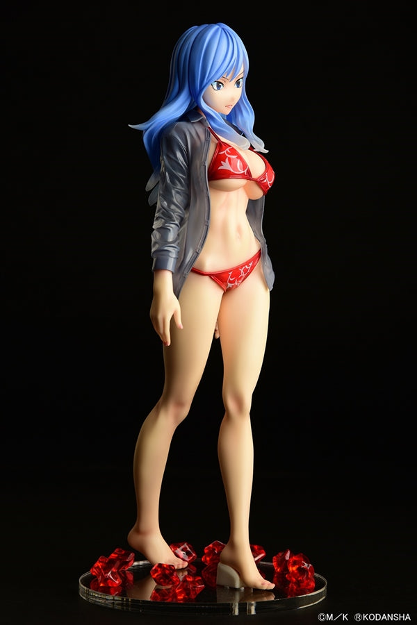 Fairy Tail Juvia Lockser Gravure Style Red Bikini!! Wet See-through Shirt SP