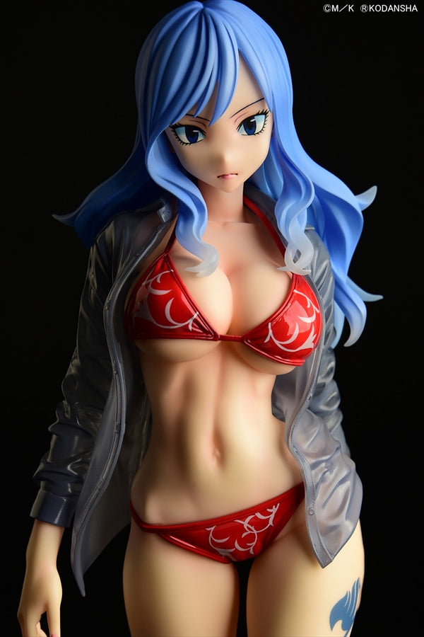 Fairy Tail Juvia Lockser Gravure Style Red Bikini!! Wet See-through Shirt SP