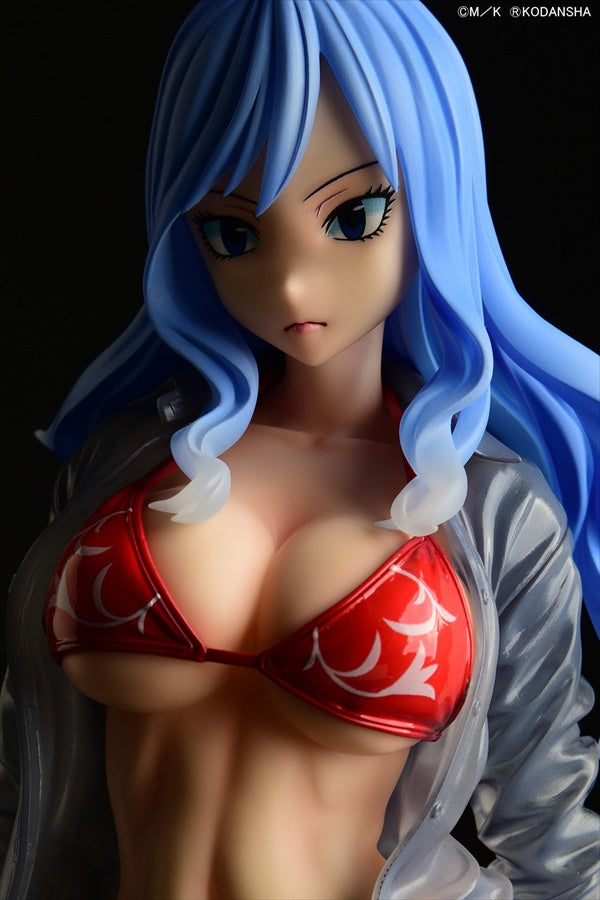 Fairy Tail Juvia Lockser Gravure Style Red Bikini!! Wet See-through Shirt SP