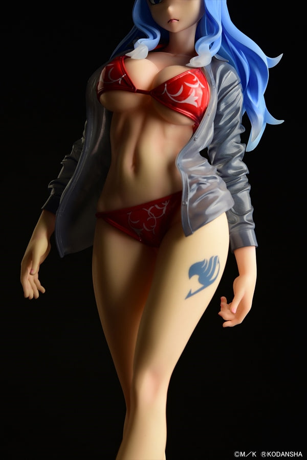 Fairy Tail Juvia Lockser Gravure Style Red Bikini!! Wet See-through Shirt SP