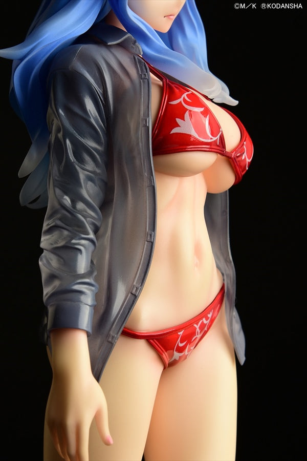 Fairy Tail Juvia Lockser Gravure Style Red Bikini!! Wet See-through Shirt SP