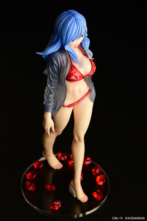 Fairy Tail Juvia Lockser Gravure Style Red Bikini!! Wet See-through Shirt SP