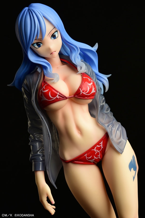 Fairy Tail Juvia Lockser Gravure Style Red Bikini!! Wet See-through Shirt SP