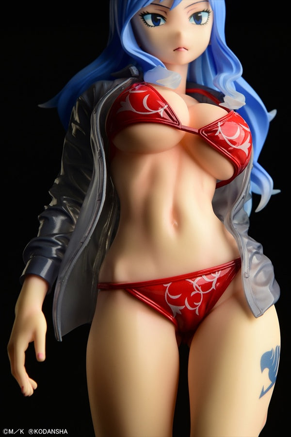 Fairy Tail Juvia Lockser Gravure Style Red Bikini!! Wet See-through Shirt SP