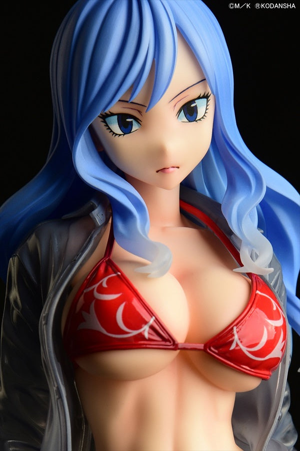 Fairy Tail Juvia Lockser Gravure Style Red Bikini!! Wet See-through Shirt SP