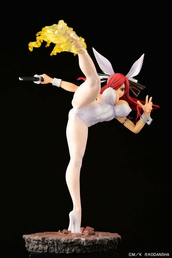 Fairy Tail Erza Scarlet High Kick Ver. White Bunny