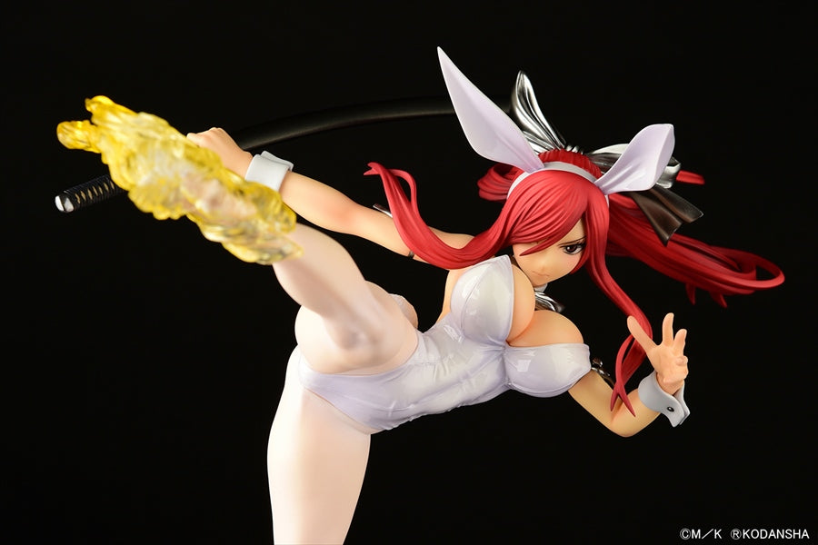 Fairy Tail Erza Scarlet High Kick Ver. White Bunny