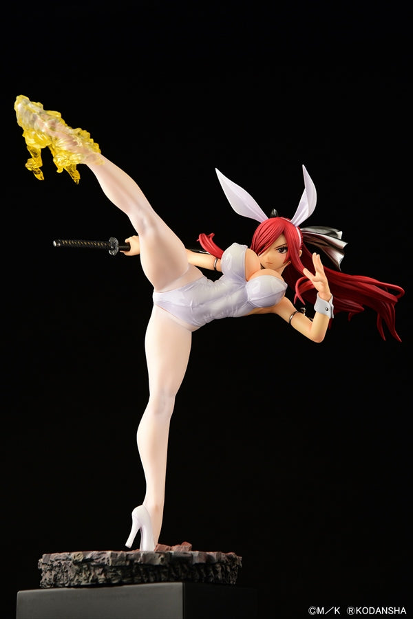 Fairy Tail Erza Scarlet High Kick Ver. White Bunny