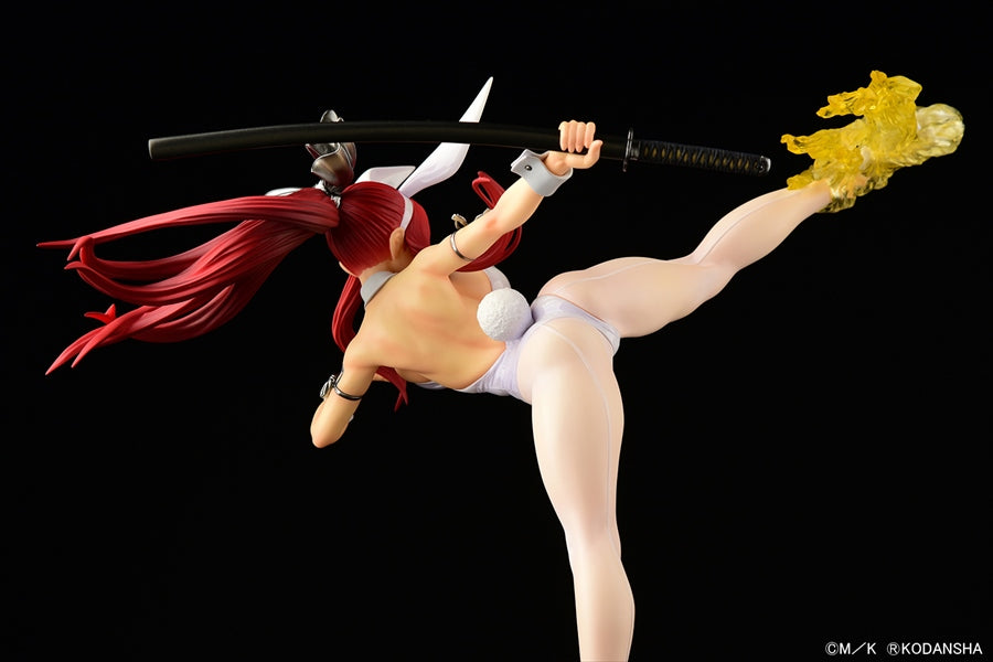 Fairy Tail Erza Scarlet High Kick Ver. White Bunny