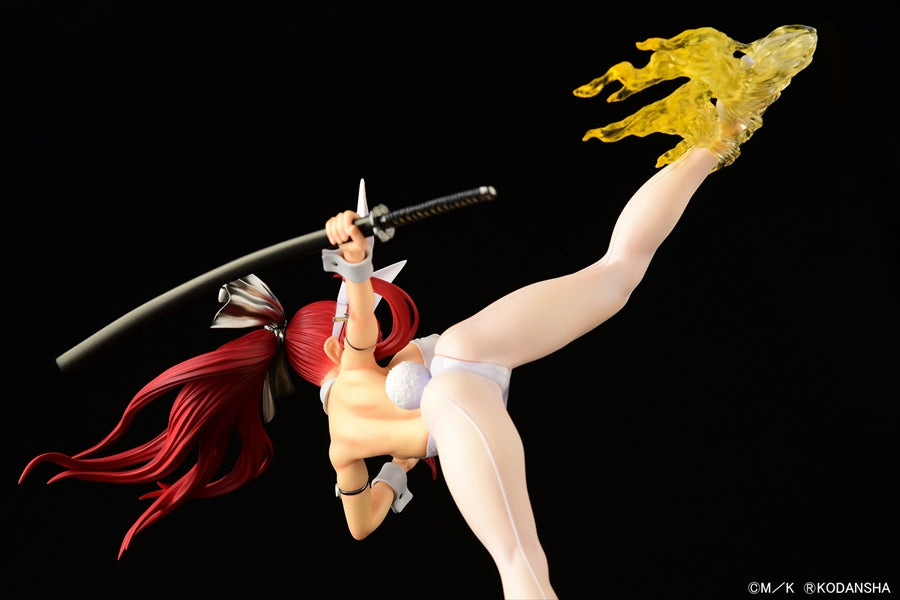 Fairy Tail Erza Scarlet High Kick Ver. White Bunny