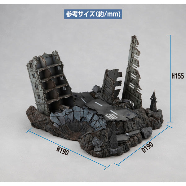 Estructura G de la serie RM "Mobile Suit Gundam" (GS02M) Ruinas de la ciudad de Nueva York (edición Material Color)