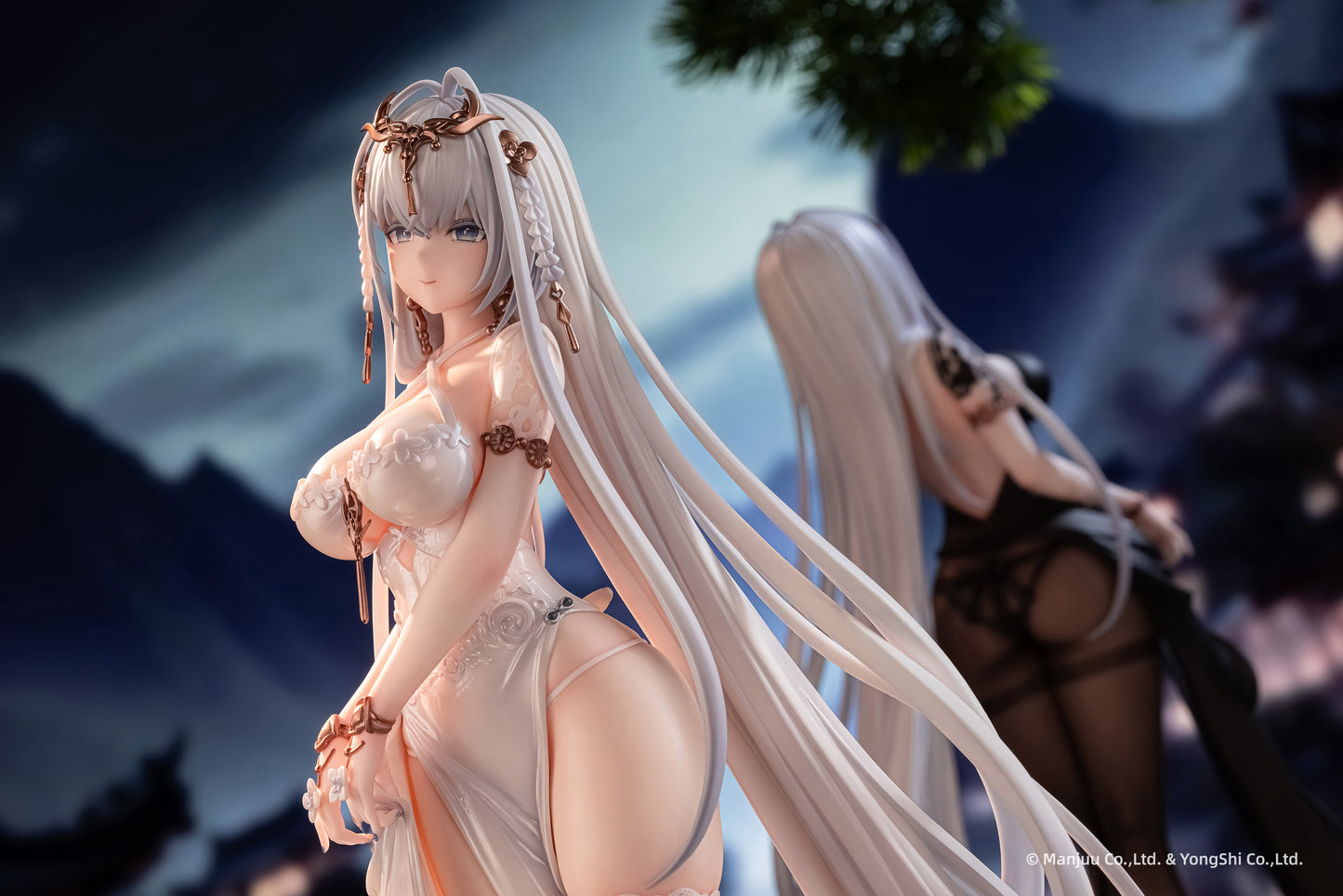ANIGAME "AZUR LANE" EMDEN: MOONSILVER UNION VER. 1/6 SCALE FIGURE (WHITE & BLACK SET OF TWO)