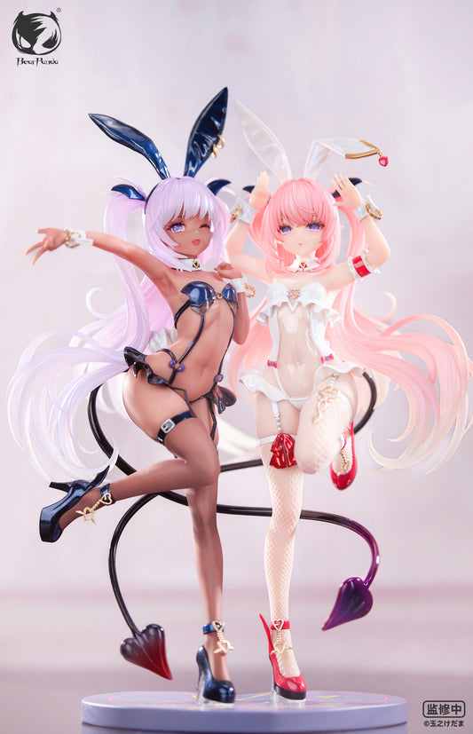 BEARPANDA KEDAMA TAMANO RURUMU & KUROMU 1/6 SCALE FIGURE SET OF TWO