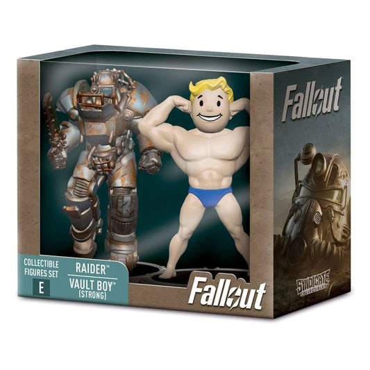 Fallout Collectible Figures Set Raider & Vault Boy (Strong), Action Figures, animota