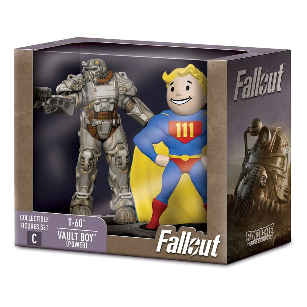 Fallout Collectible Figures Set T-60 & Vault Boy (Power), Action Figures, animota