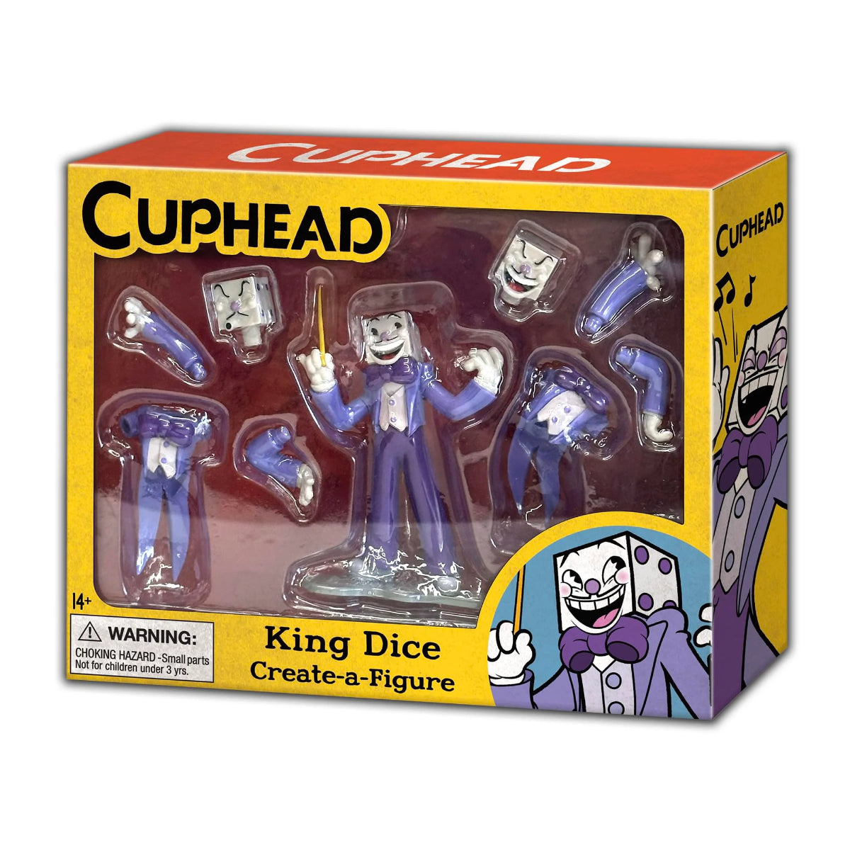 "CupHEAD" Create-A-Figure 3" Mini Figure King Dice