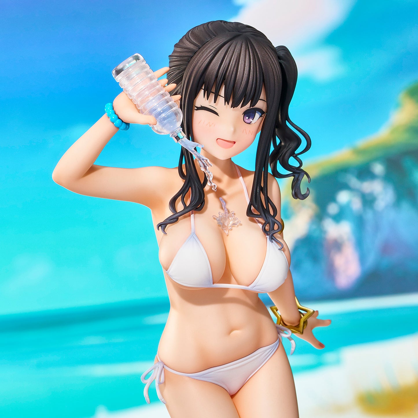 Ilustración de Kaedeko Sasaki Miyuki -Versión bikini blanco nube de verano-