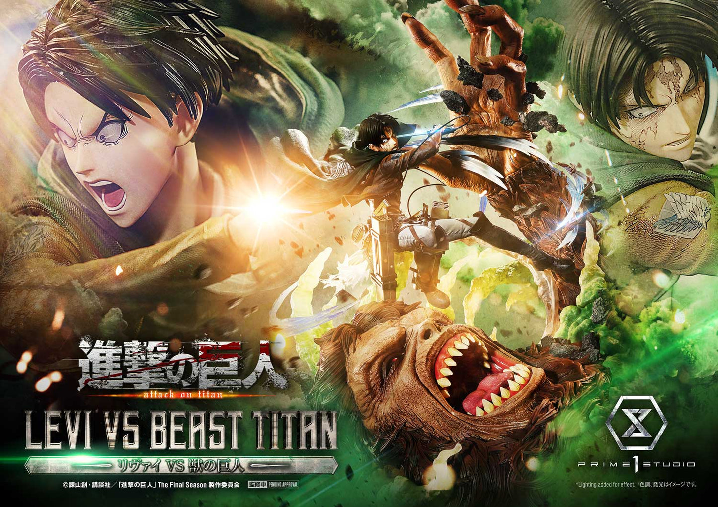 Ultimate Premium Masterline "Attack on Titan" Levi VS Beast Titan