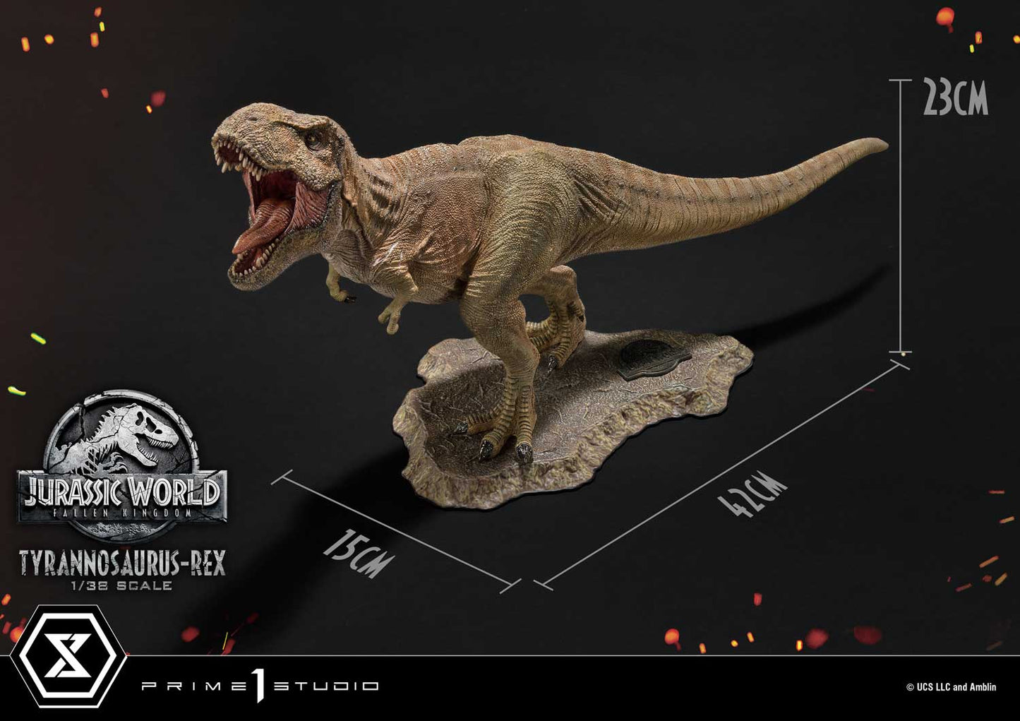 Prime Collectible Figure "Jurassic World: Fallen Kingdom" T-Rex