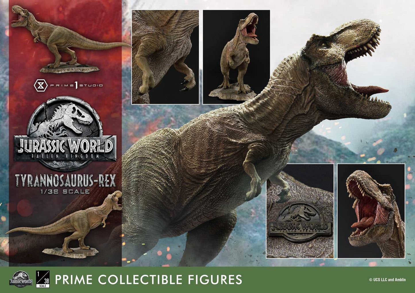 Prime Collectible Figure "Jurassic World: Fallen Kingdom" T-Rex