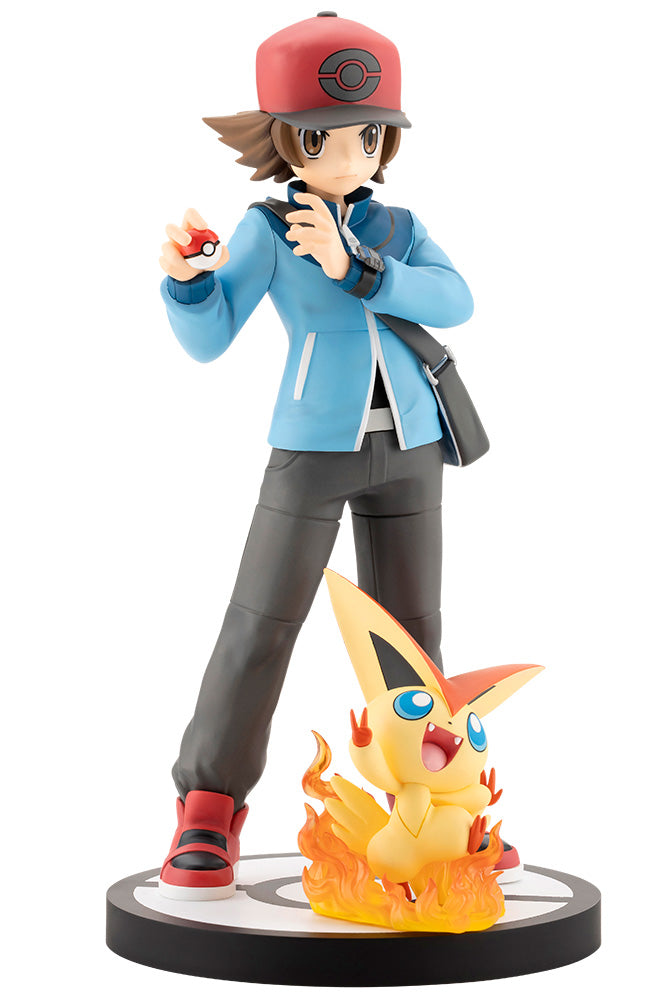 Pokemon Series ARTFX J Hilbert with Victini Complete Figure