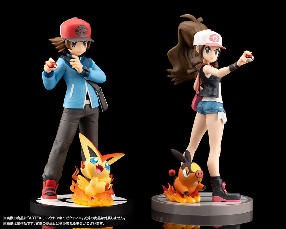 Pokemon Series ARTFX J Hilbert with Victini Complete Figure