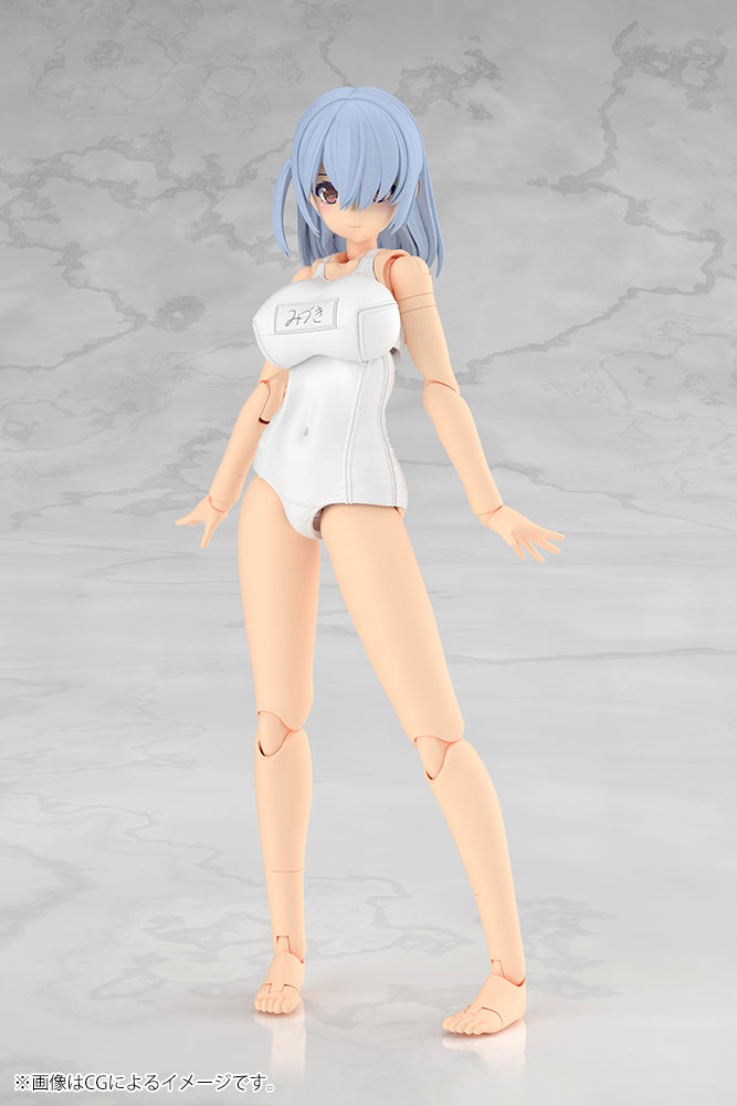 Frame Arms Girl Mizuki School Swimsuits White Ver. Plastic Model