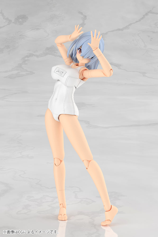Frame Arms Girl Mizuki School Swimsuits White Ver. Plastic Model