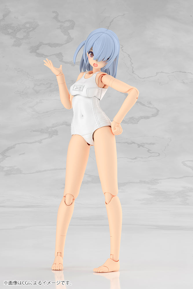 Frame Arms Girl Mizuki School Swimsuits White Ver. Plastic Model