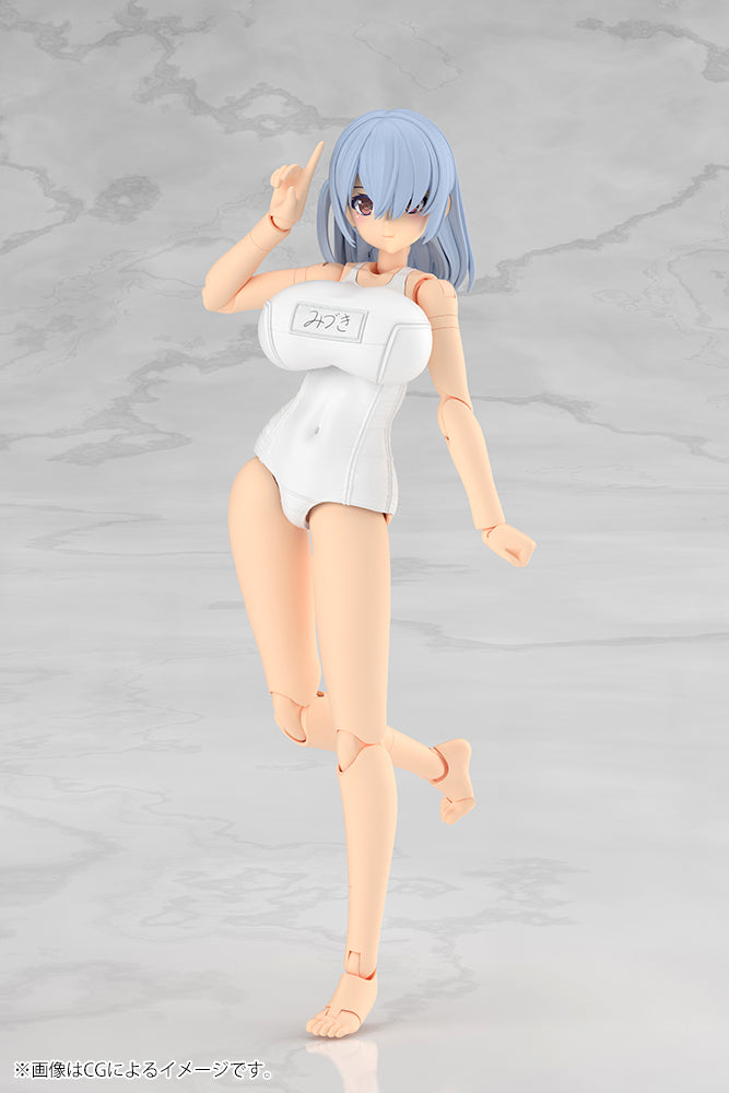 Frame Arms Girl Mizuki School Swimsuits White Ver. Plastic Model