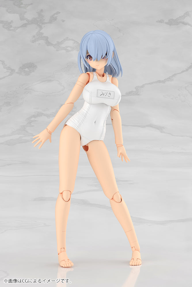 Frame Arms Girl Mizuki School Swimsuits White Ver. Plastic Model