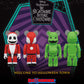 BE@RBRICK SANTA JACK & OOGIE BOOGIE 2PCS SET "NIGHTMARE BEFORE CHRISTMAS"