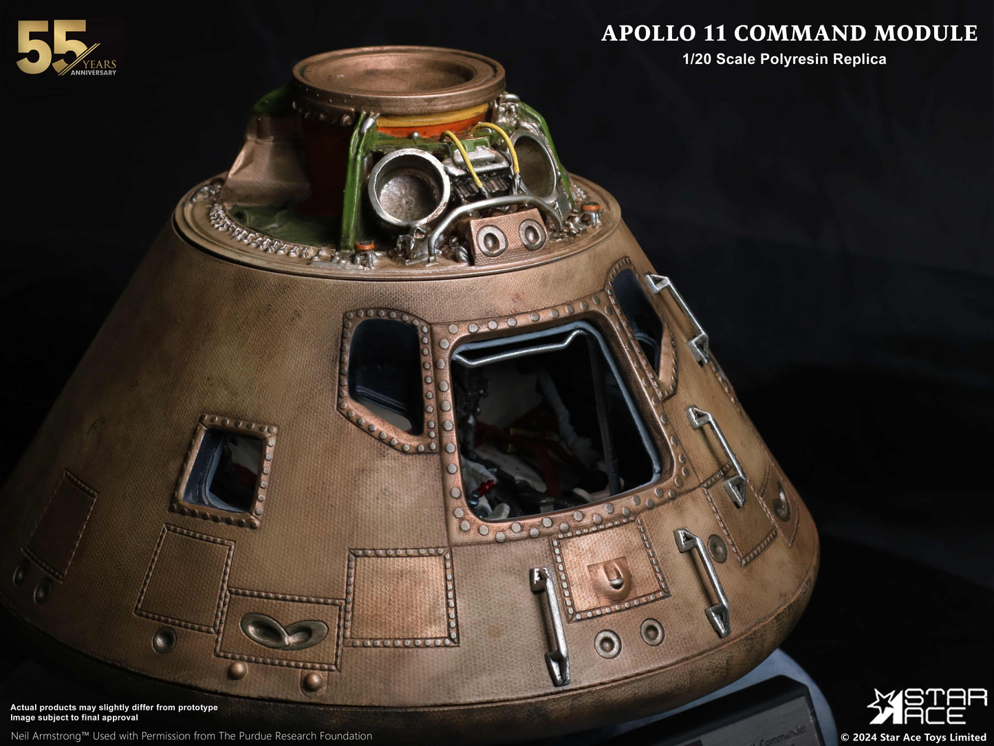 Star Ace Toys Apollo 11 Command Module 1/20 Scale Polyresin Replica Deluxe Ver.
