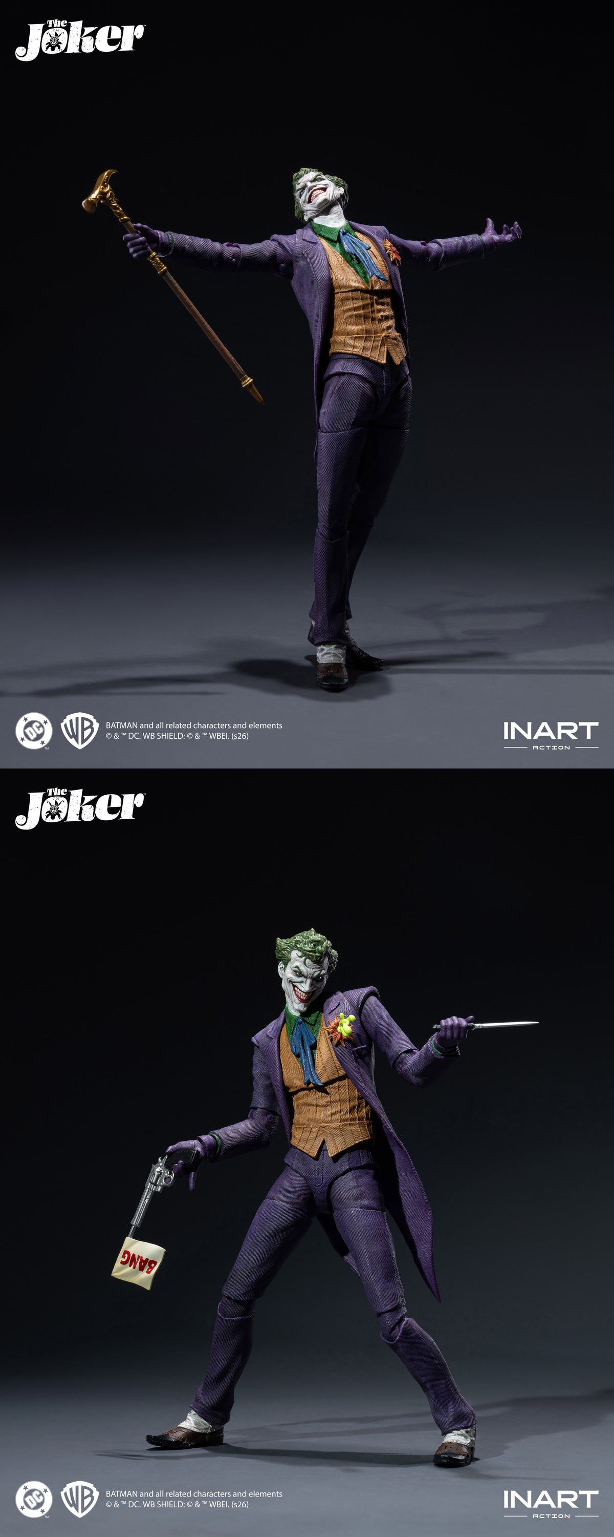 INART Action "Batman" The Joker (Comic Edition) Action Figure