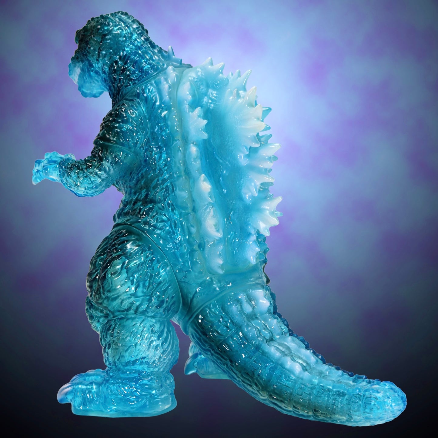 BIG Retro Soft Vinyl Series "Godzilla, Mothra and King Ghidorah: Giant Monsters All-Out Attack" Godzilla (2001) Heat Clear Blue Ver.