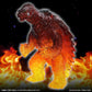 CCP Middle Size Series Gamera Vol. 11 "Gamera 3: Revenge of Iris" Gamera (1999) Kyoto In Flames Ver.