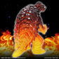 CCP Middle Size Series Gamera Vol. 11 "Gamera 3: Revenge of Iris" Gamera (1999) Kyoto In Flames Ver.
