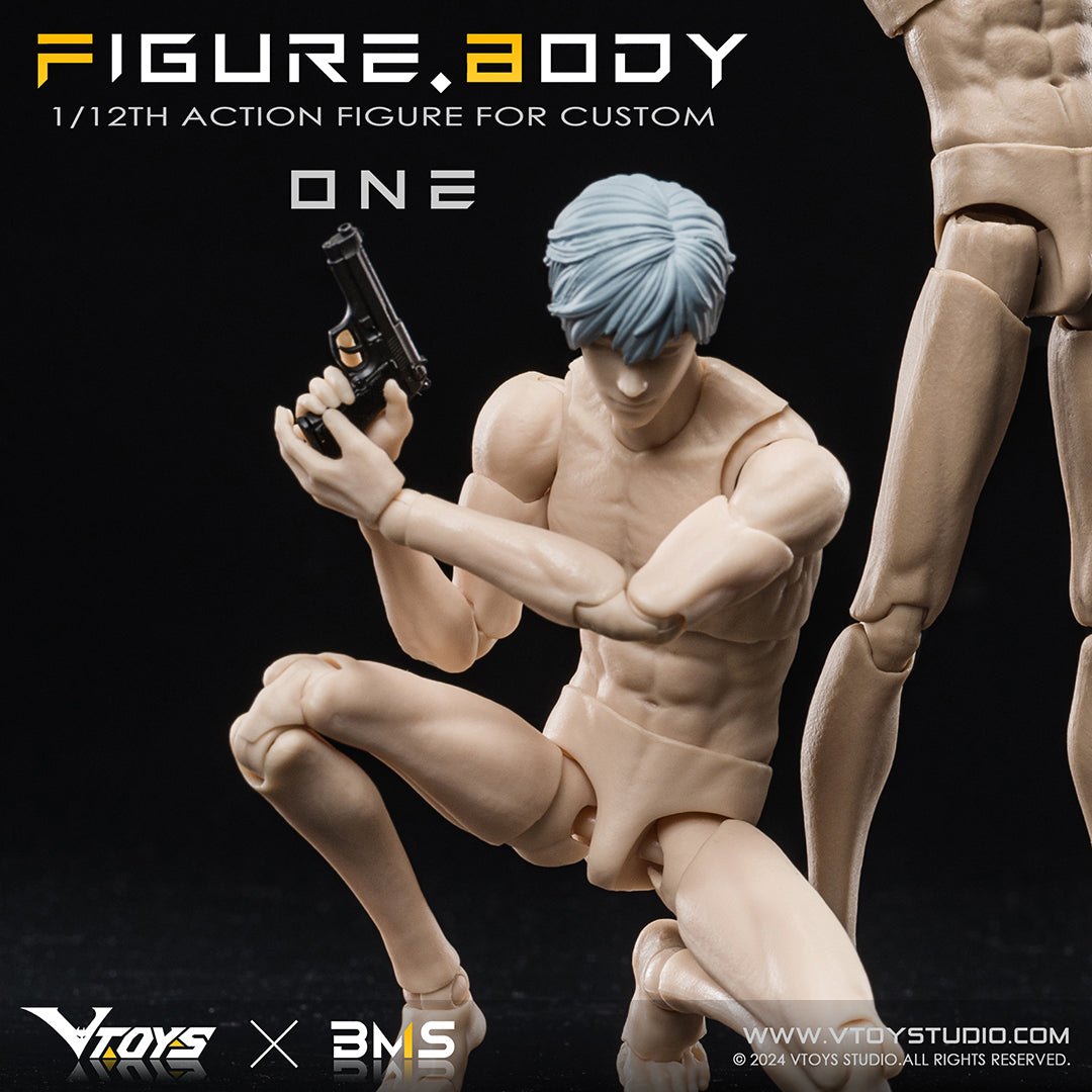 VTOYS x BMS 1/12 SCALE ACTION FIGURE BODY ONE VB002 WHITE SKIN