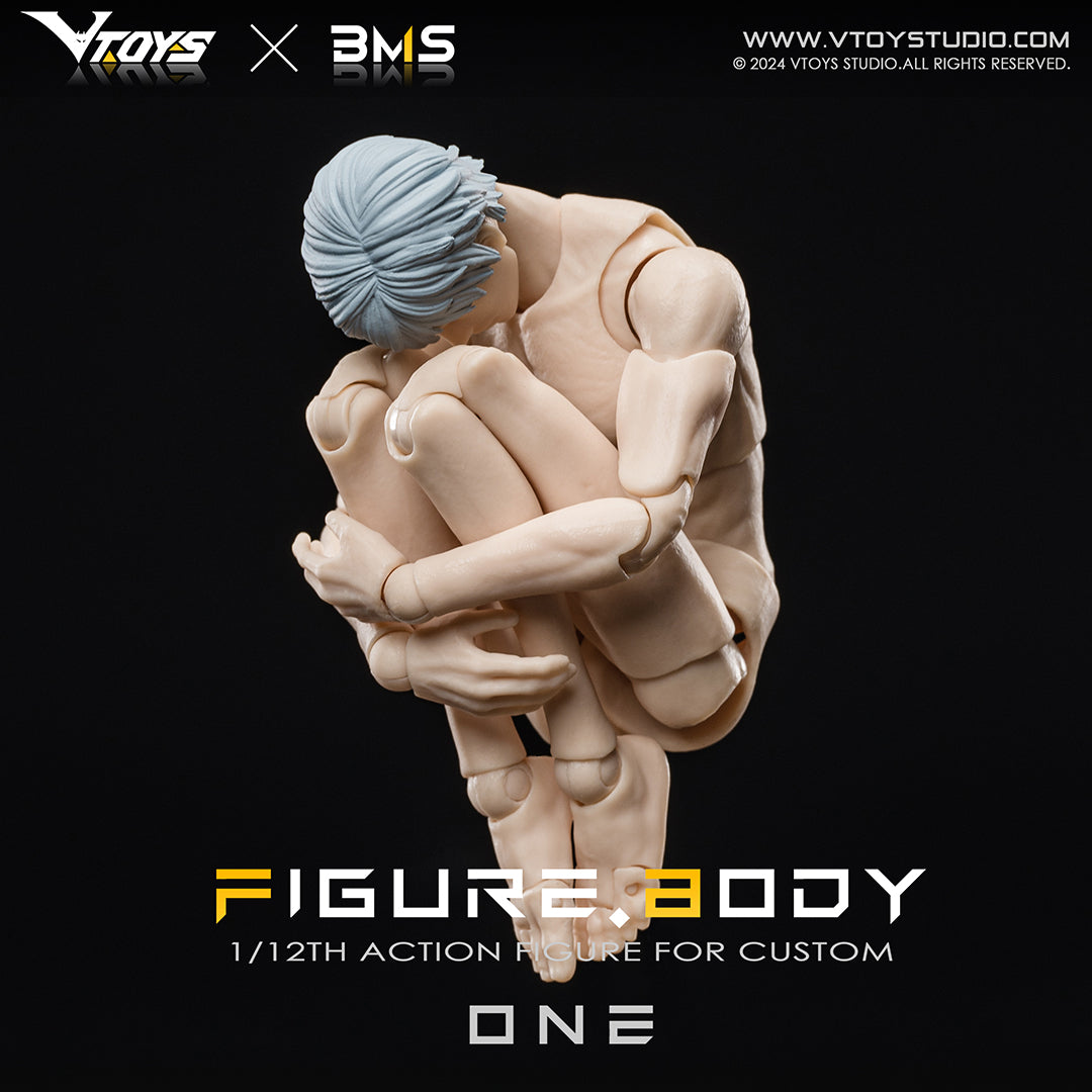 VTOYS x BMS 1/12 SCALE ACTION FIGURE BODY ONE VB002 WHITE SKIN