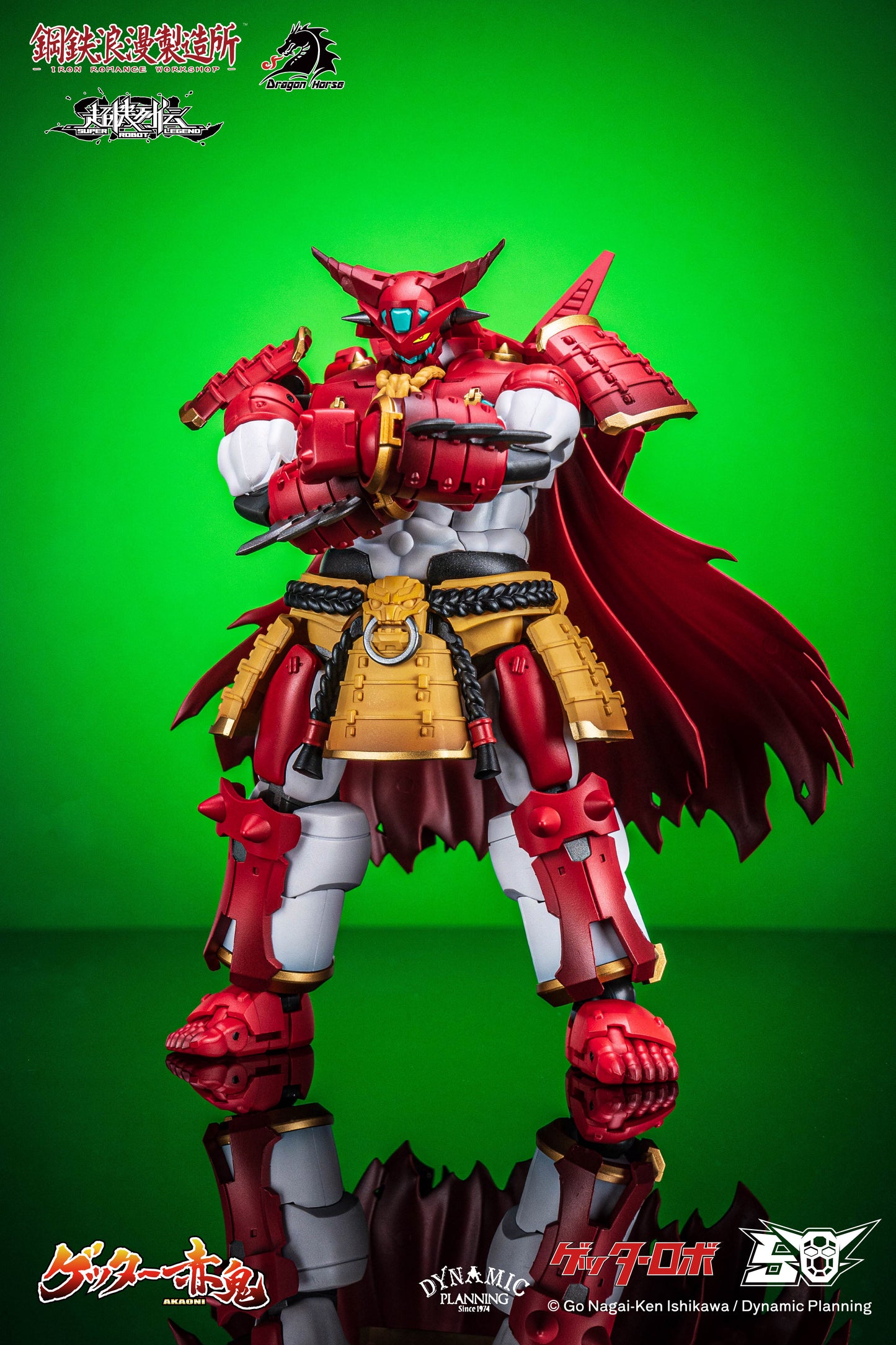 DRAGON HORSE x IRON ROMANCE WORKSHOP "SUPER ROBOT LEGEND" SERIES GETTER-AKAONI TRANSFORMABLE ACTION FIGURE