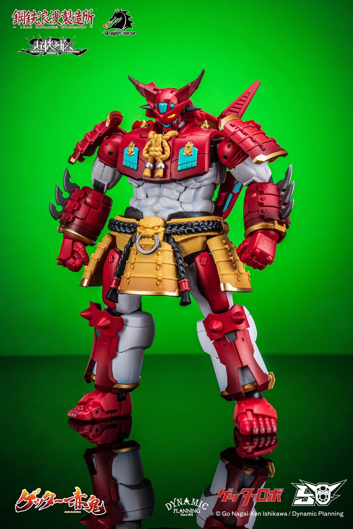 DRAGON HORSE x IRON ROMANCE WORKSHOP "SUPER ROBOT LEGEND" SERIES GETTER-AKAONI TRANSFORMABLE ACTION FIGURE